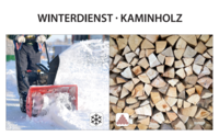 Brennholz und Winterdienst